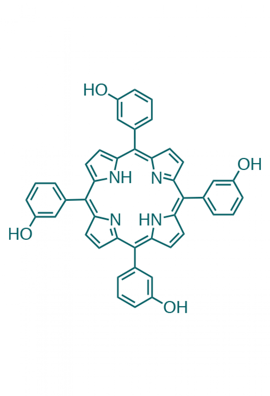 5,10,15,20-(tetra-3-hydroxyphenyl)porphyrin  | Porphychem Expert porphyrin synthesis for research & industry