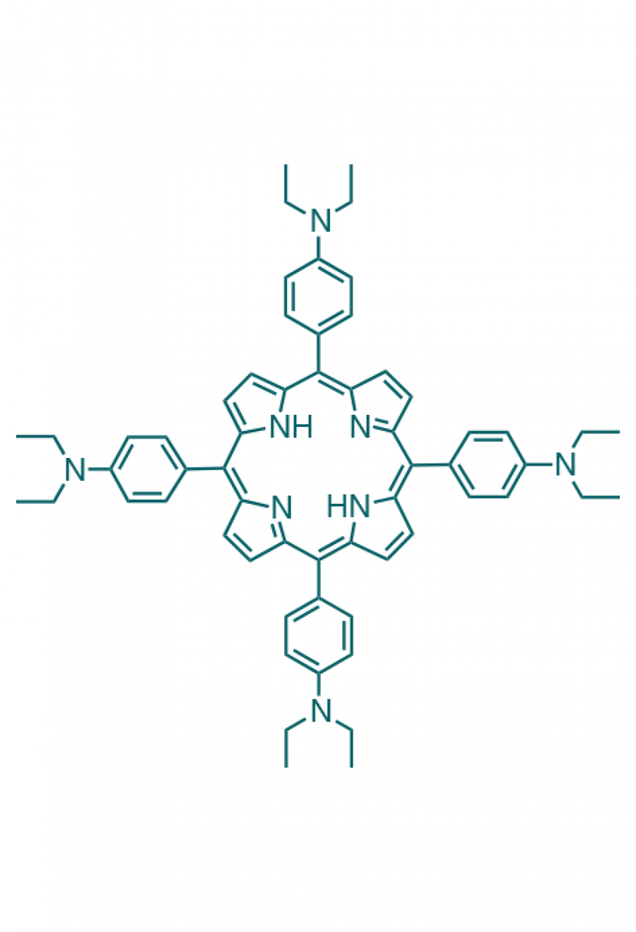 5,10,15,20-(tetra-N,N-diethyl-4-aminophenyl)porphyrin  | Porphychem Expert porphyrin synthesis for research & industry