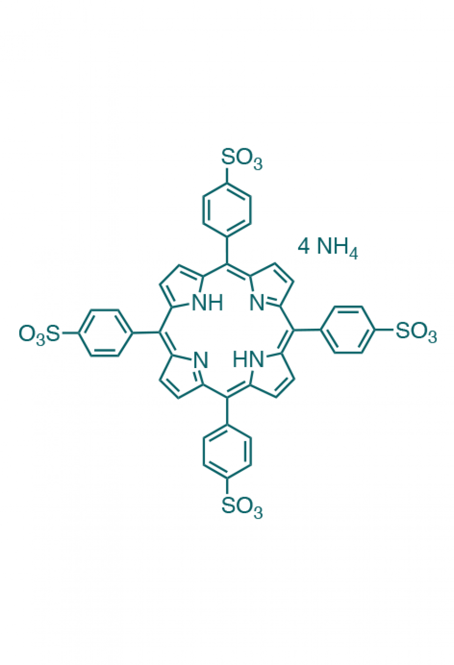 5,10,15,20-(tetra-4-sulfonatophenyl)porphyrin tetraammonium  | Porphychem Expert porphyrin synthesis for research & industry