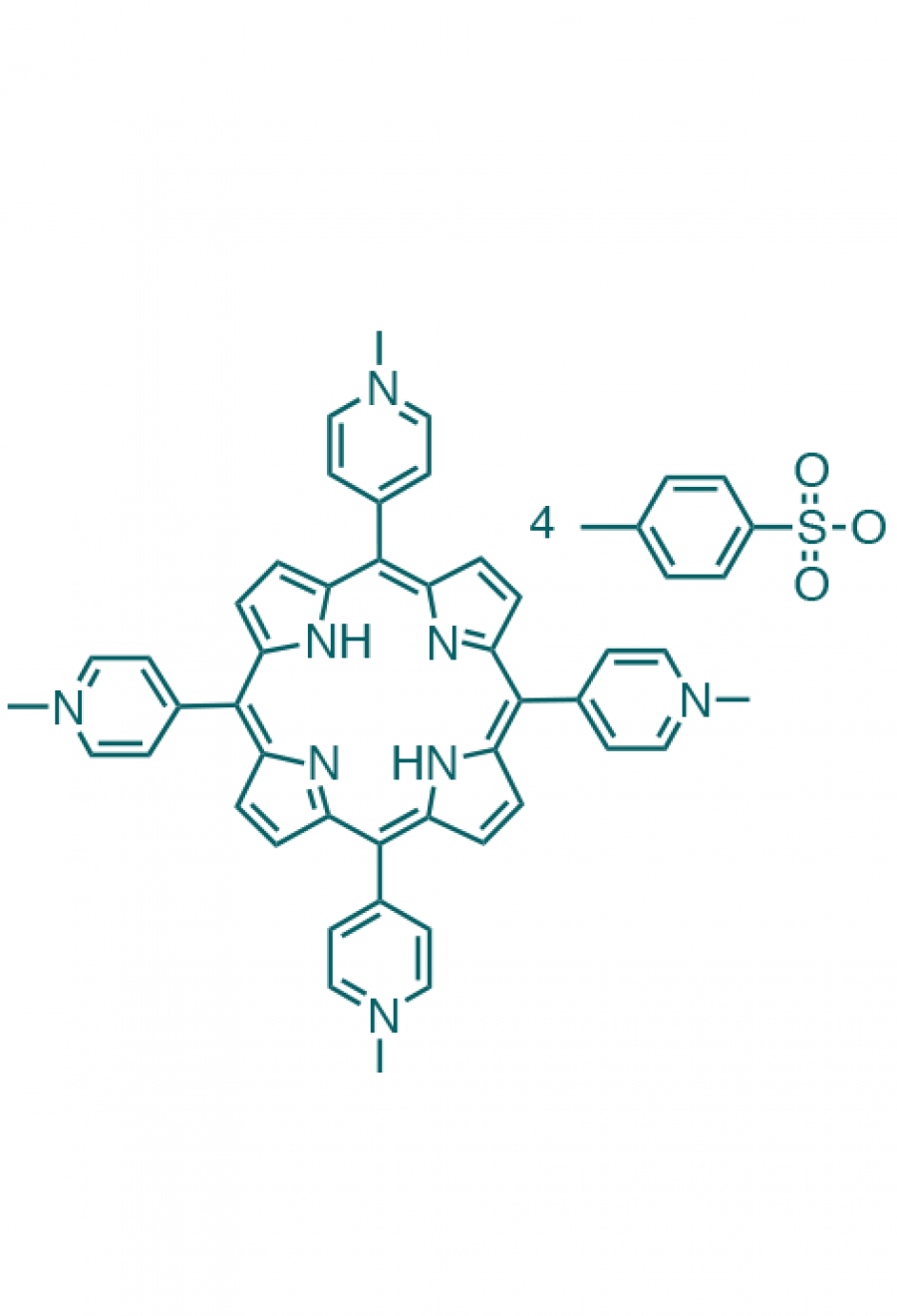 5,10,15,20-(tetra-N-methyl-4-pyridyl)porphyrin tetratosylate  | Porphychem Expert porphyrin synthesis for research & industry
