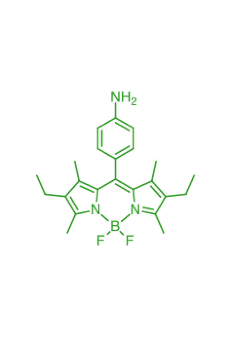 1,3,5,7-tetramethyl-2,6-diethyl-8-(4-aminophenyl)BODIPY  | Porphychem Expert porphyrin synthesis for research & industry