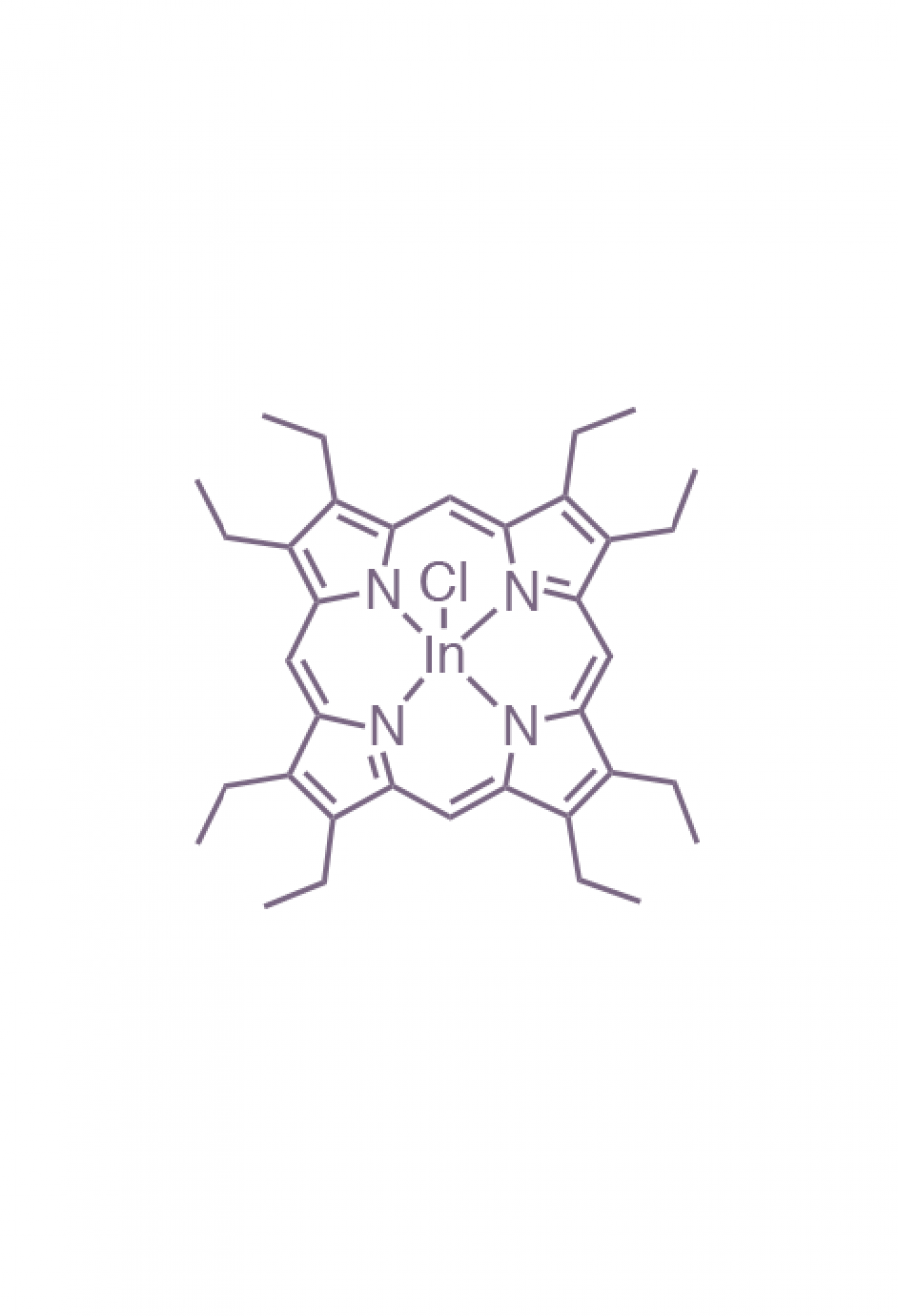 indium(III) 2,3,7,8,12,13,17,18-(octaethyl)porphyrin chloride  | Porphychem Expert porphyrin synthesis for research & industry