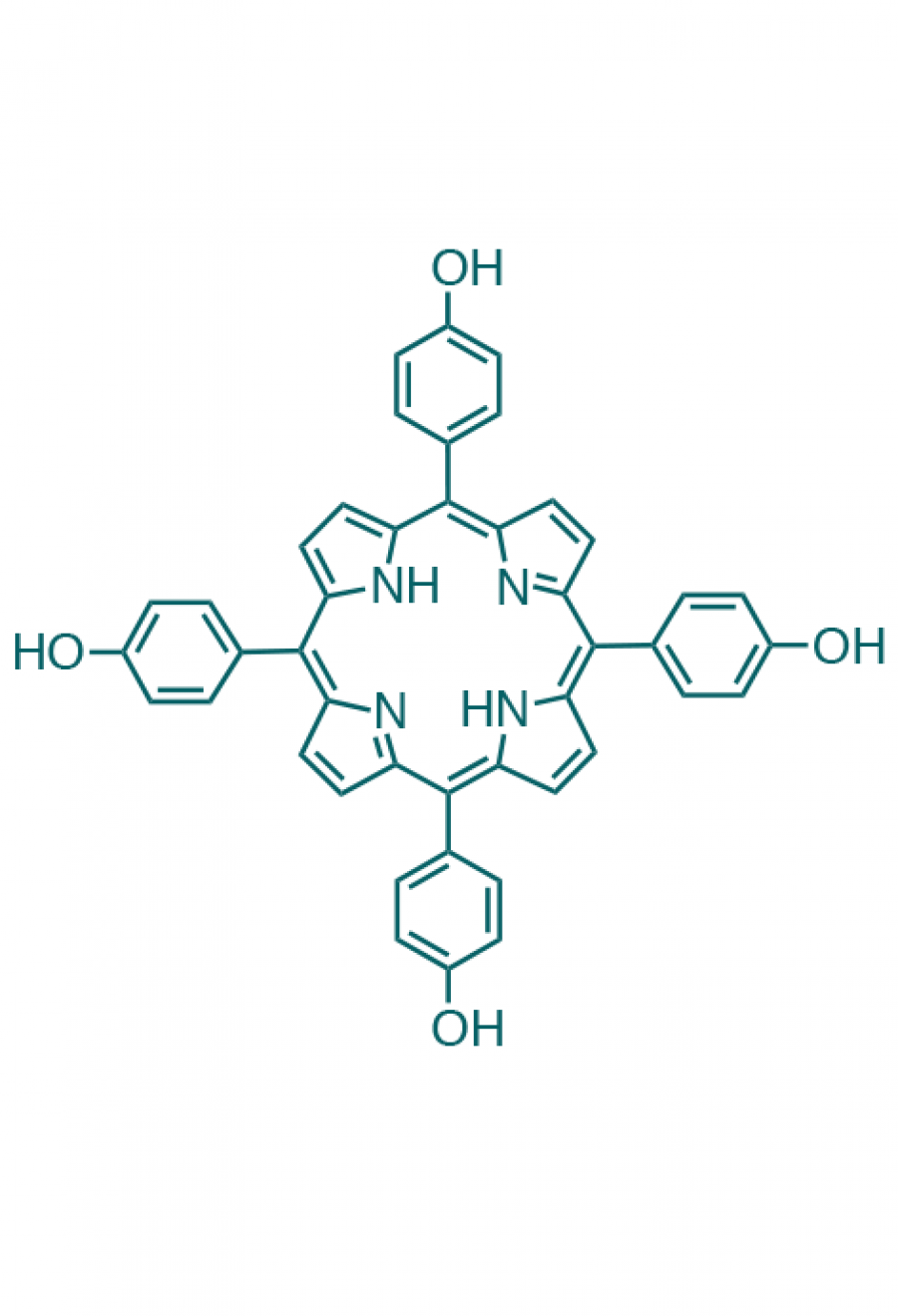 5,10,15,20-(tetra-4-hydroxyphenyl)porphyrin  | Porphychem Expert porphyrin synthesis for research & industry
