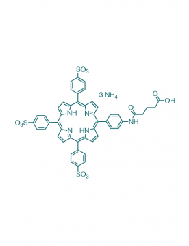 5-(4-carboxypropylcarbamoylphenyl)-10,15,20-(tri-4-sulfonatophenyl)porphyrin triammonium